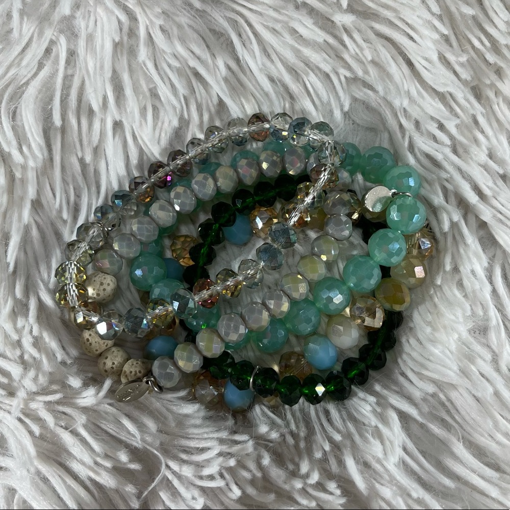 Mixed Mercantile Sugar Stack Bracelet Set